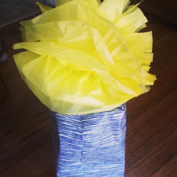 Pinterest fail... The paper flower that looks like Audrey 2 {via Instagram}